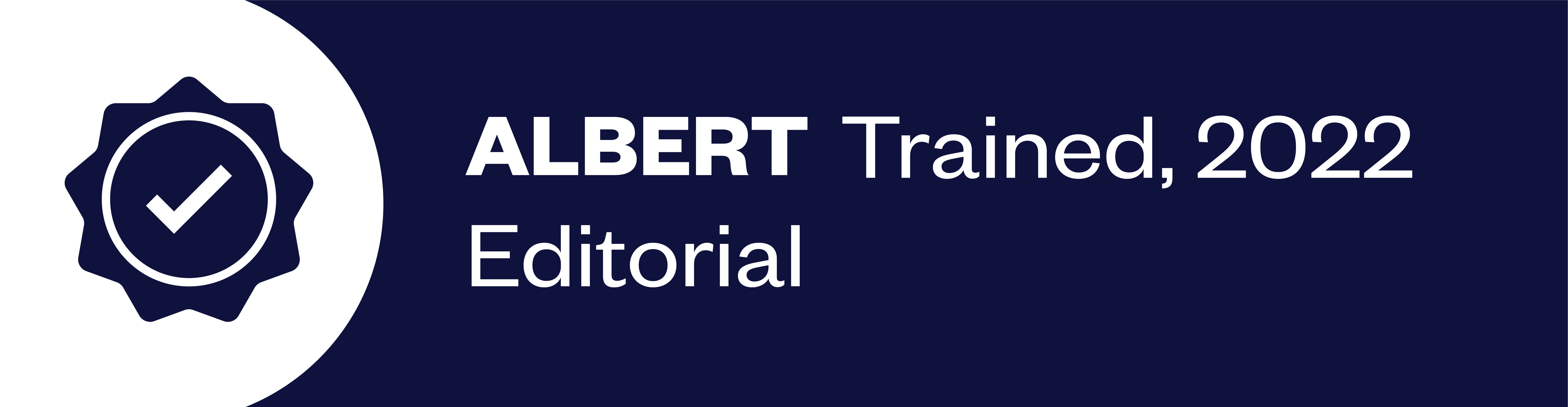 Albert Trained 2022 Editorial stamp