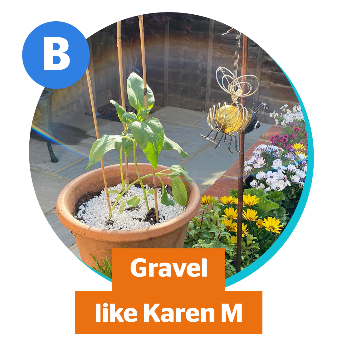B) Gravel like Karen M